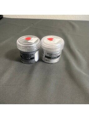 Silver and White Ranger Embossing Powder